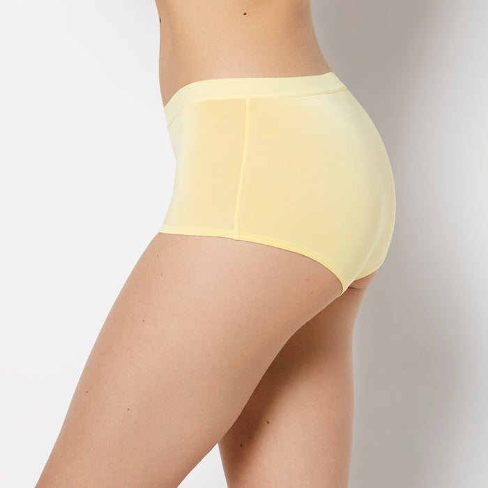 Boyshort Panty With Vanishing Trim in Pale Banana