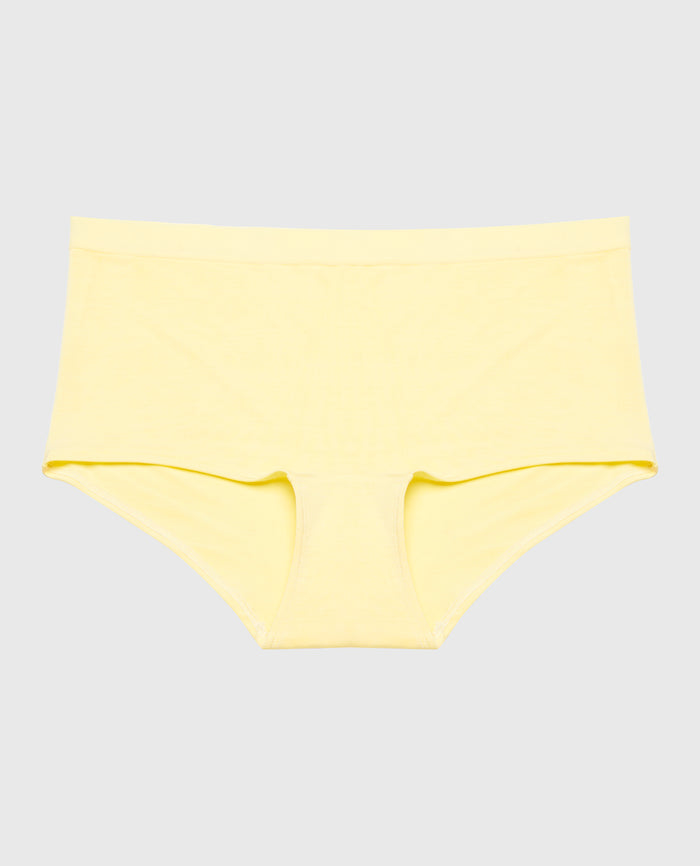 Boyshort Panty With Vanishing Trim in Pale Banana