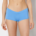Boyshort Wide Waist Cotton Panty in Azure Blue