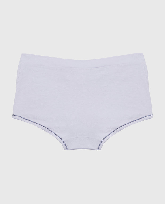 Boyshort Wide Waist Cotton Panty in Cosmic Sky