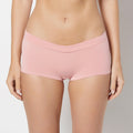 Boyshort Wide Waist Cotton Panty in Rose Elegance