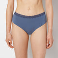 Brief Panty with Lace Trim in Vintage Indigo