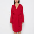 Brushed Jersey Robe in Crimson