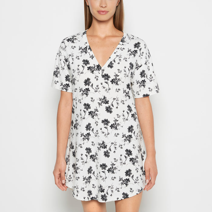 Brushed Jersey Sleep Shirt in Medium Goddess Floral