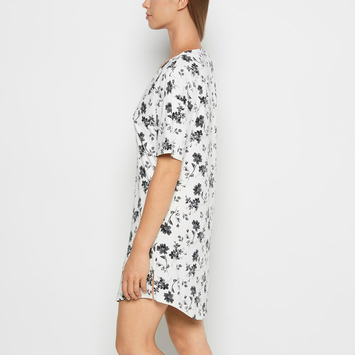 Brushed Jersey Sleep Shirt in Medium Goddess Floral