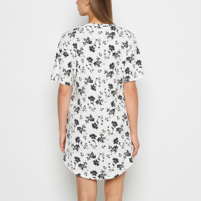 Brushed Jersey Sleep Shirt in Medium Goddess Floral