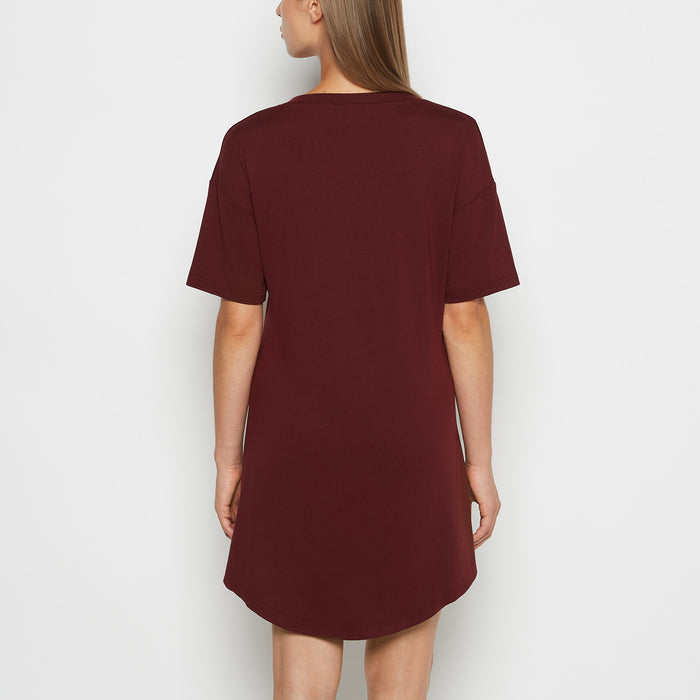Brushed Jersey Sleep Shirt in Russian Ruby