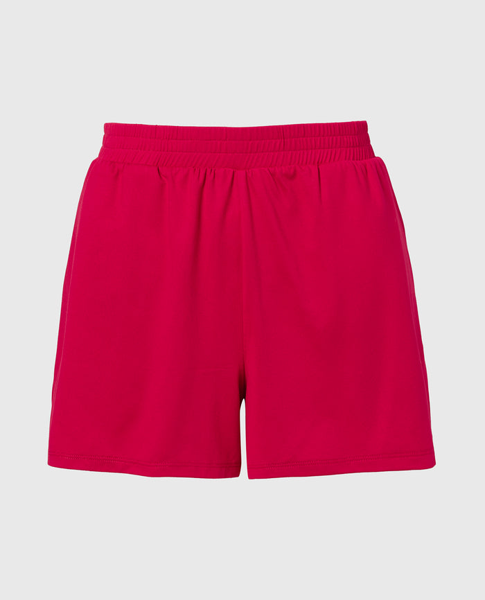 Casual Sleep Jersey Knit Short in Passion Red