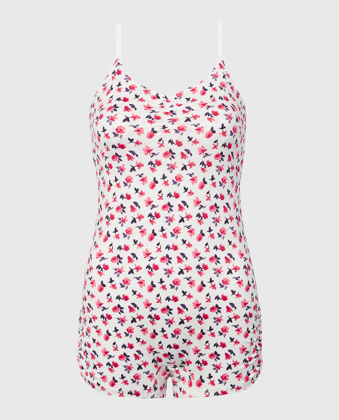 Casual Sleep Jersey Onesie in Breezy Mid Floral