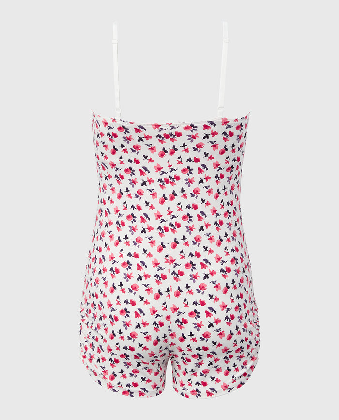 Casual Sleep Jersey Onesie in Breezy Mid Floral