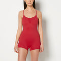 Casual Sleep Jersey Onesie in Passion Red