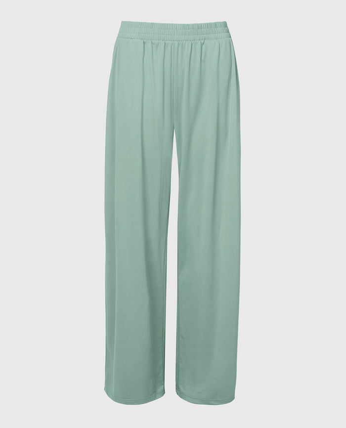 Casual Sleep Jersey Pants in Iceberg Green