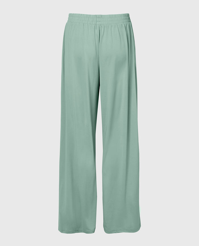 Casual Sleep Jersey Pants in Iceberg Green