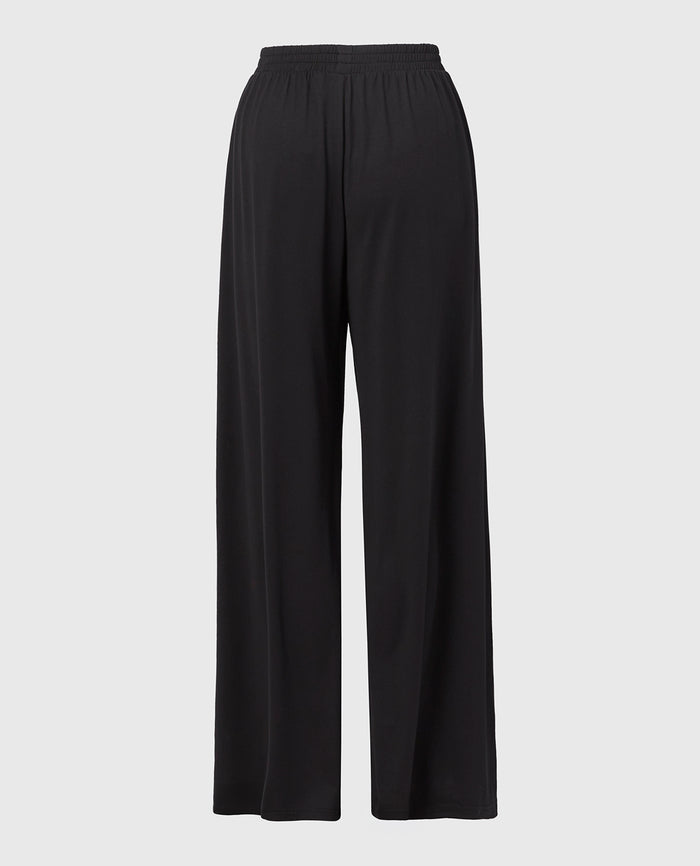 Casual Sleep Jersey Pants in Tuxedo Black