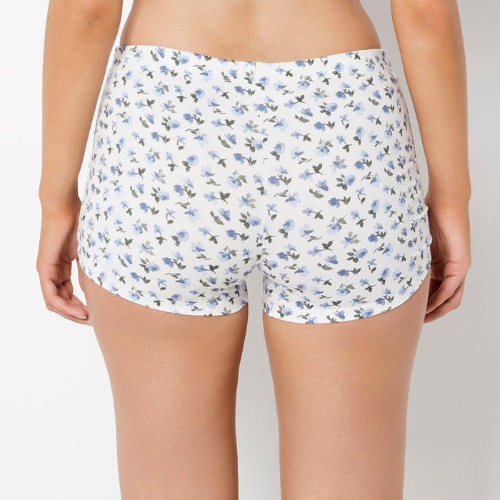 Casual Sleep Jersey Side Scrunch Short in Breezy Mid Floral