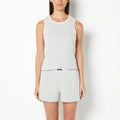 Casual Sleep Tank and Short Set in Unearthed Stripe