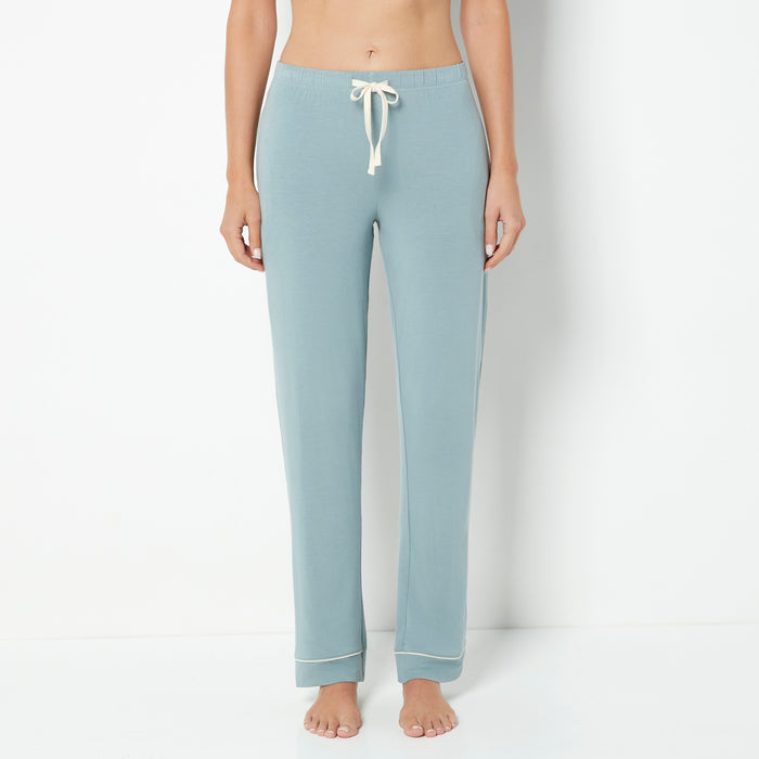 Casual Sleep Wide Leg Pant in Lead