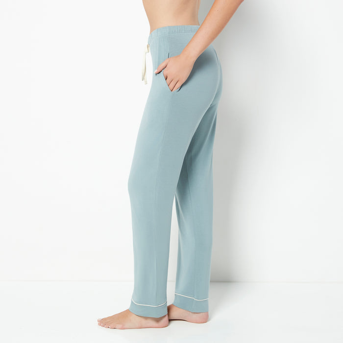 Casual Sleep Wide Leg Pant in Lead