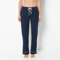 Casual Sleep Wide Leg Pant in Navy Blazer
