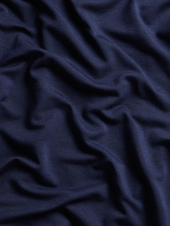 Vintage Indigo Catskill Knit Shirt - Soft Viscose Knit Fabric Texture Detail | Greyson Clothiers