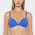 Charmed Micro Cup Bra with Lace Wing in Dazzling Blue