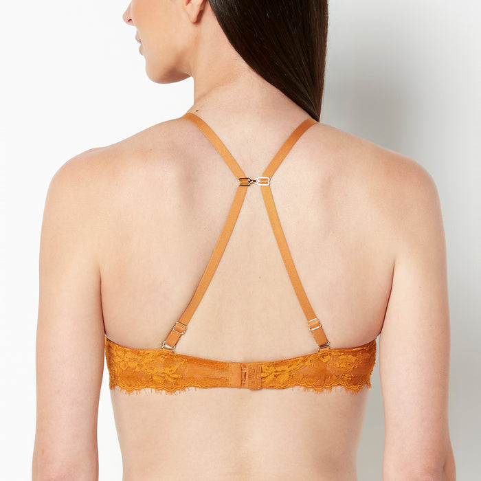 Cheeky Panty With Bewitched Lace Trim in Golden Glow