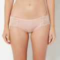 Cheeky Panty With Bewitched Lace Trim in Misty Rose