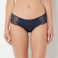 Cheeky Panty With Bewitched Lace Trim in Navy Blazer