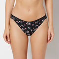 Cheeky Panty With Lace Trim in Cherry Bouquet