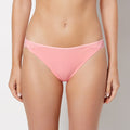 Cheeky Panty With Lace Trim in Conch Shell