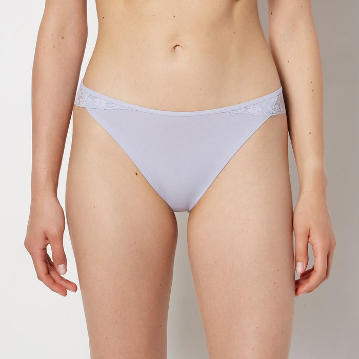 Cheeky Panty With Lace Trim in Cosmic Sky