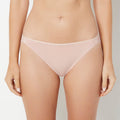 Cheeky Panty With Lace Trim in Misty Rose