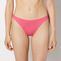 Cheeky Panty With Lace Trim in Pink Flambe