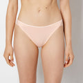Cheeky Panty With Lace Trim in Tropical Peach