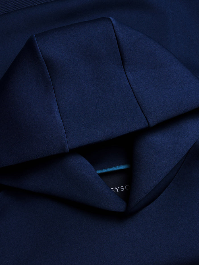 Greyson Chene Hoodie Maltese Blue - Hood & Interior Label Detail | Moisture-Wicking Fabric Close-Up