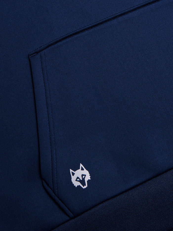 Greyson Chene Hoodie Maltese Blue - Kangaroo Pocket & Wolf Logo Detail | Greyson Clothiers
