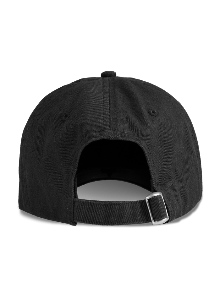 Shepherd Black Greyson Chenille Wolf Dad Hat - Back View, Adjustable Closure | Greyson Clothiers