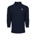 Maltese Blue Chicago Cubs Mock Neck Quarter-Zip - Front View | Greyson Clothiers