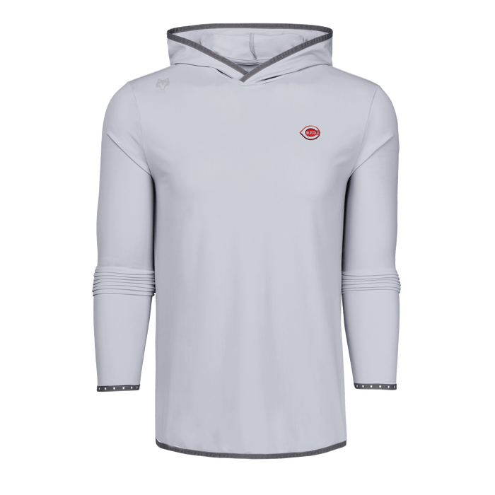 Arvon Cincinnati Reds Colorado Hoodie - Flat Lay, Contrast Trim & Perforated Cuff Detail | Greyson Clothiers