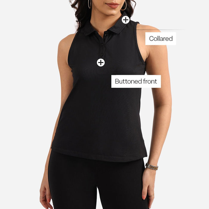 Classic Pique Sleeveless Tank - BlissClub