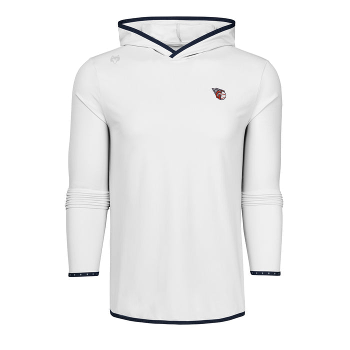 Arctic Cleveland Guardians Colorado Hoodie - Front View, Navy Trim & Guardians Logo | Greyson Clothiers