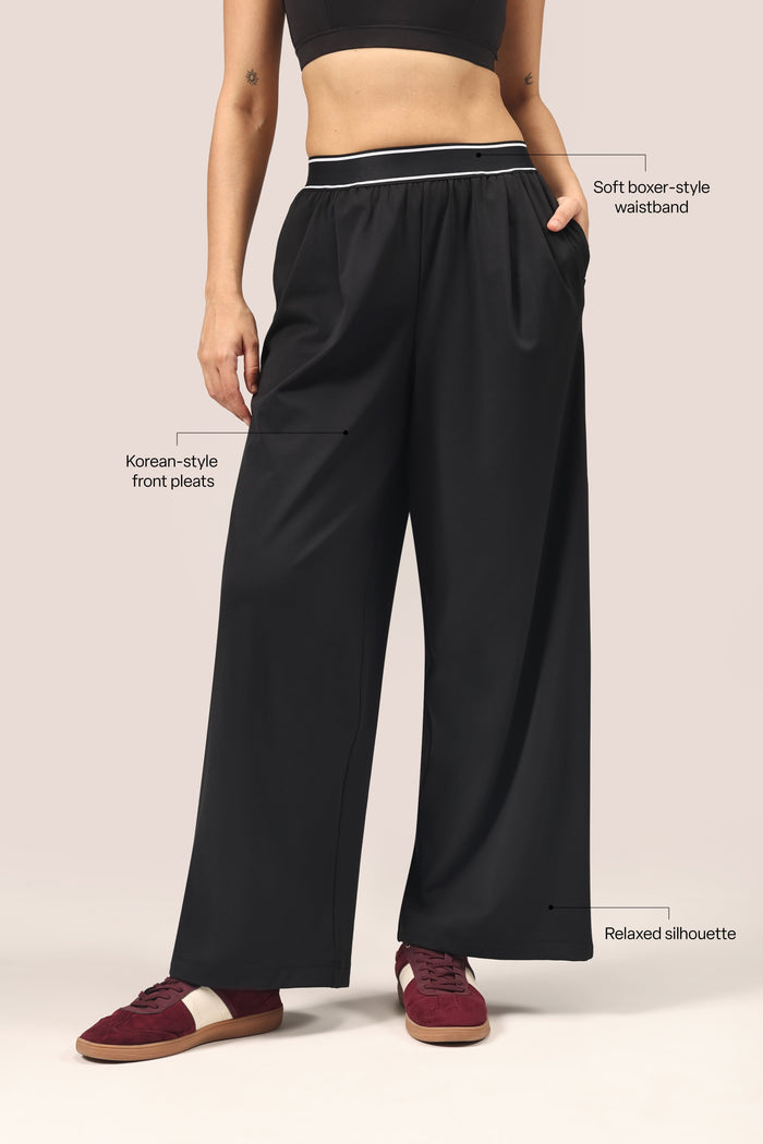 Cloud Korean Active Wide Pants - BlissClub