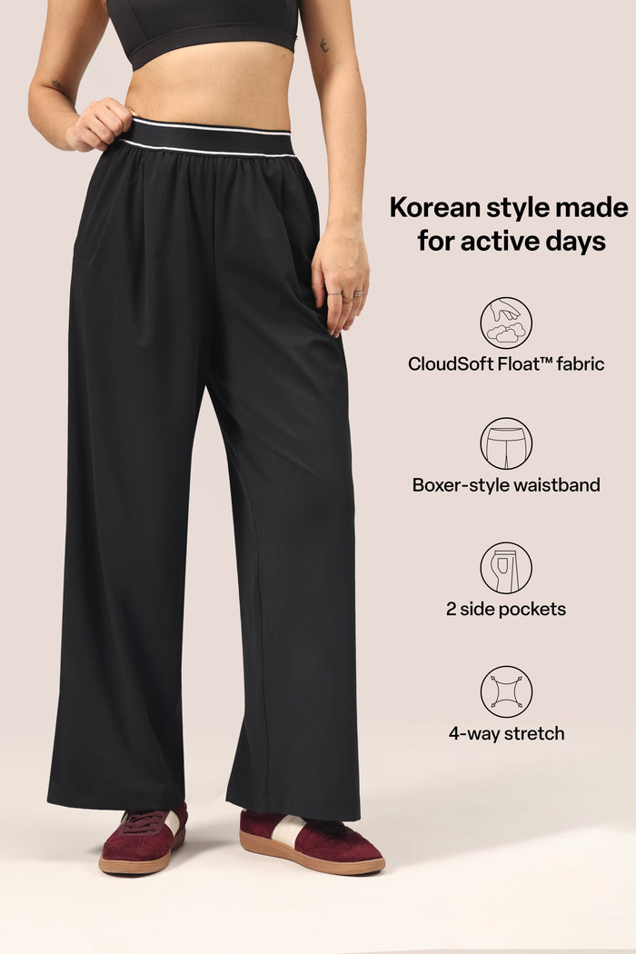 Cloud Korean Active Wide Pants - BlissClub