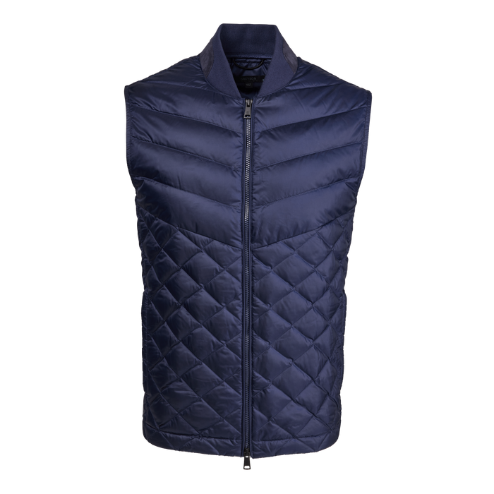Maltese Blue Greyson Cody X-Lite Full-Zip Vest - Front View | Greyson Clothiers