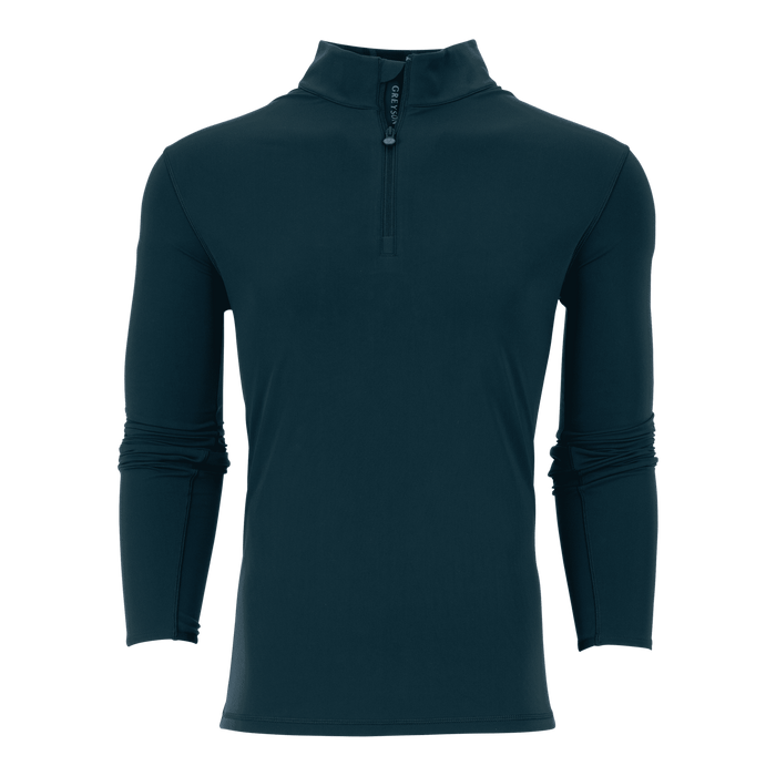 Maltese Blue Colorado Quarter-Zip Men's Golf Midlayer - Front View | Greyson Clothiers