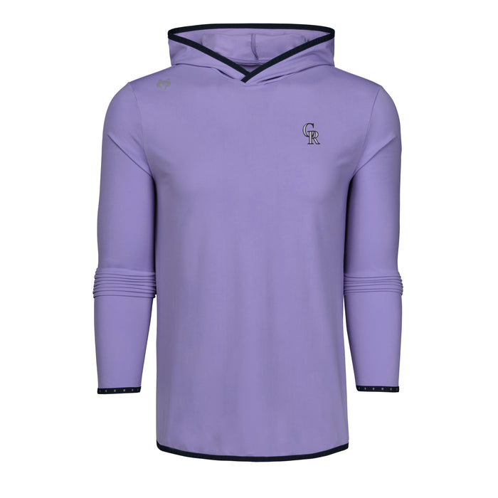 Toadflax Colorado Rockies Colorado Hoodie - Front View, CR Logo & Navy Tipping | Greyson Clothiers
