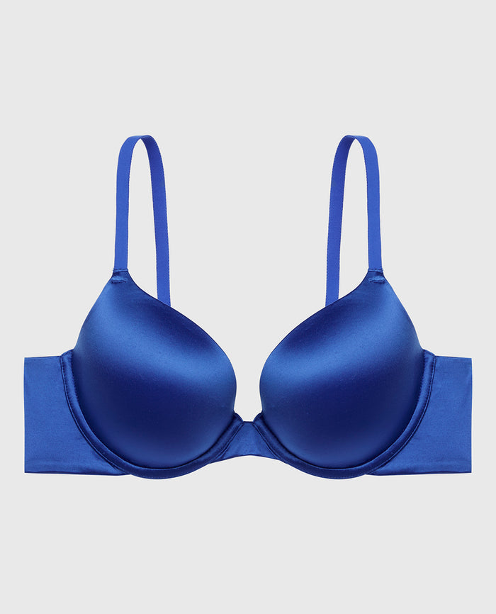 Comfort Lightly Lined Demi Bra in Dazzling Blue