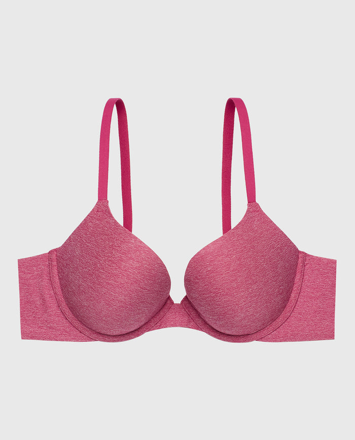 Comfort Lightly Lined Demi Bra in Electric Rouge