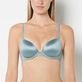 Comfort Lightly Lined Demi Bra in Lead