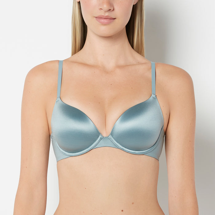 Comfort Lightly Lined Demi Bra in Lead